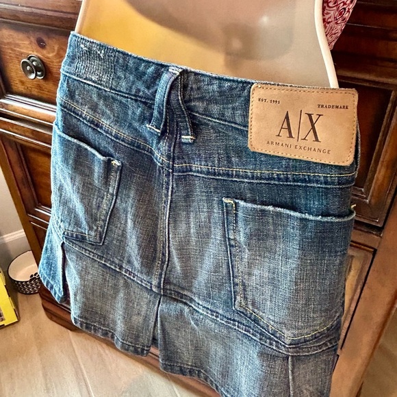 Armani Exchange Denim Mini Skirt - Picture 13 of 16